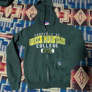 Champion Unisex Green Mountain College Zipper Sweatshirt, Extra Small